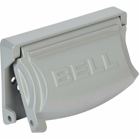 BELL Electrical Box Cover, 1 Gang, Aluminum, Flip/Snap MX1250S